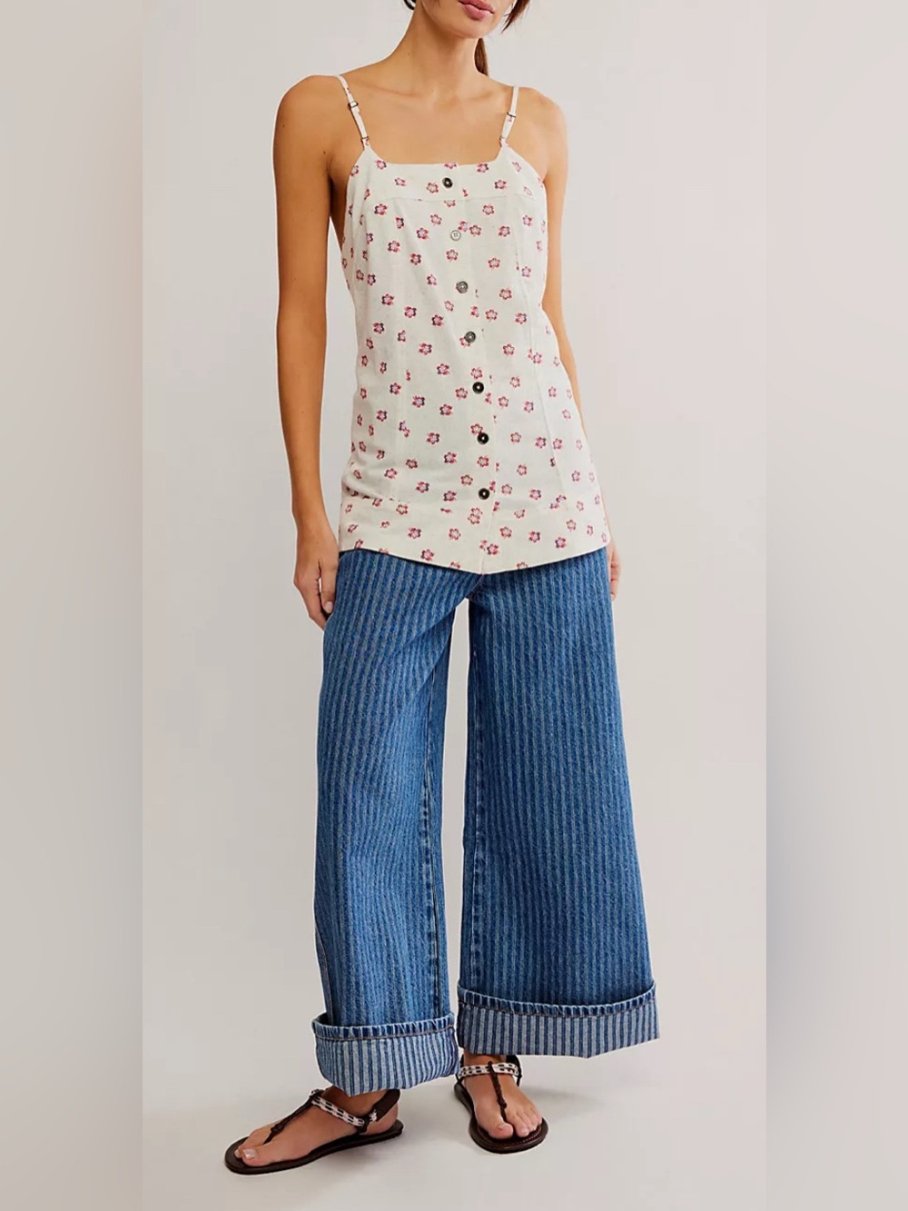 Free People Maddie Sleeveless Printed Tunic.